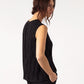 Zip Back Circle Blouse in Black