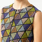 Triangle Sleeveless Dress in Multi