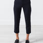 Wool Cropped Pant in Navy