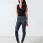 Elenaso Leather Trouser in Cool Grey