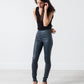 Elenaso Leather Trouser in Cool Grey