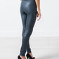 Elenaso Leather Trouser in Cool Grey