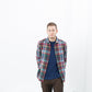 Riccardo Button-Up in Plaid Multi