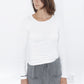 Stretch Tee in Milk