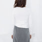 Stretch Tee in Milk