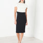 Layered Contrast Dress in Cream/Black
