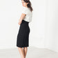 Layered Contrast Dress in Cream/Black
