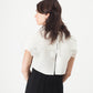 Layered Contrast Dress in Cream/Black