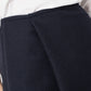 Pleated Wool Skirt in Navy