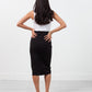 Long Pencil Skirt in Black
