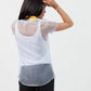 Sheer Button-Up Blouse in Pale Blue