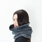 Knit Neck Warmer in Grey